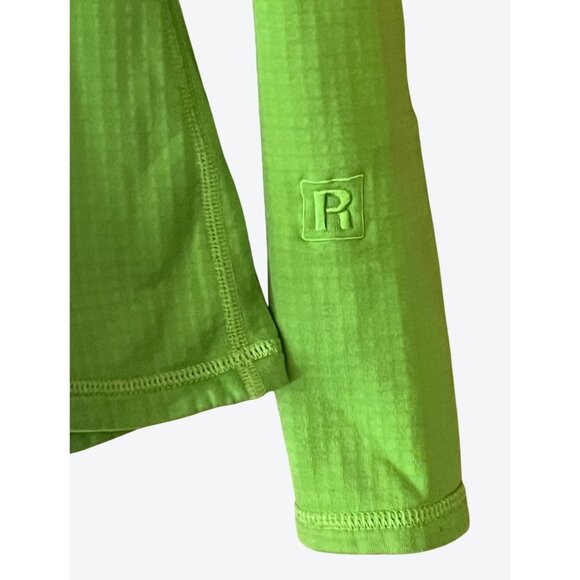Patagonia Women's Small R1 Long Sleeve 1/4 Zip Waffle Fleece Green Apple - Picture 3 of 7